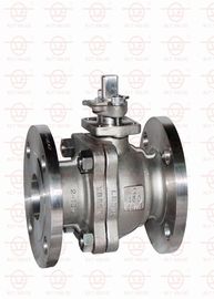 China 2 Piece Reduced Bore Ball Valve Anti - Blow Out Stem In Water Oil Gas supplier